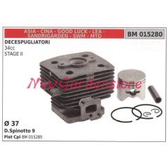 Cilindro pistone segmenti CINA motore decespugliatore 34cc STAGE II 015280