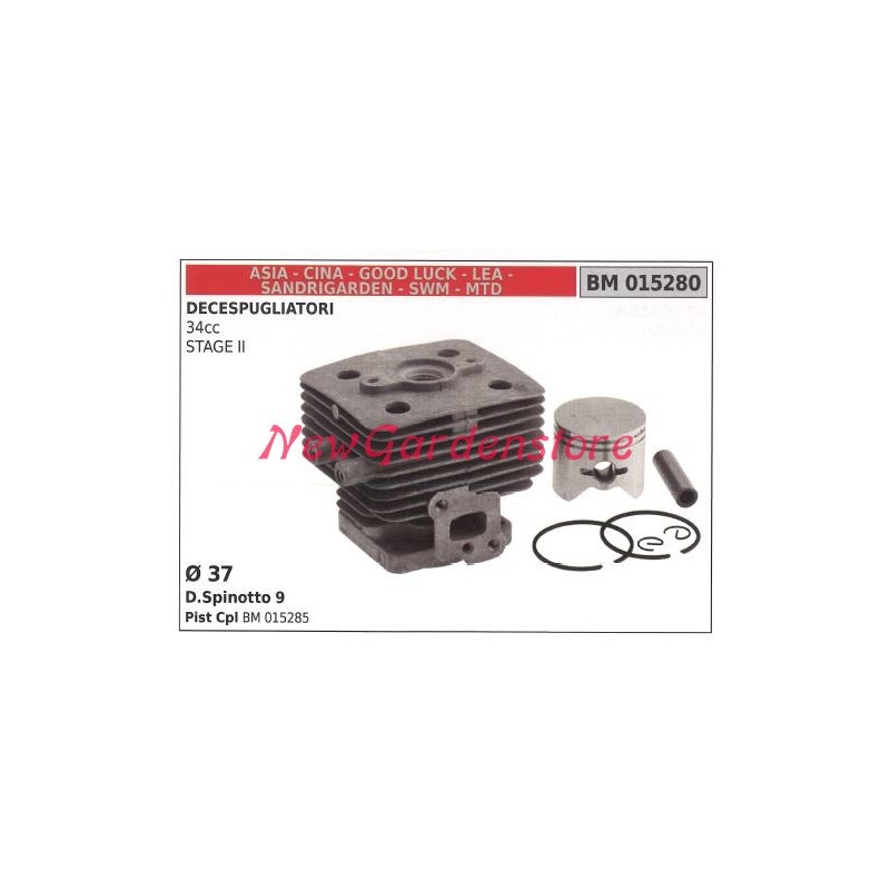 Zylinder-Kolbenringe CINA Kolbenring für Freischneider 34cc STAGE II Motor 015280