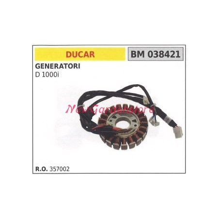 Alternatore DUCAR per generatore D 1000i 038421 357002 | Newgardenstore.eu