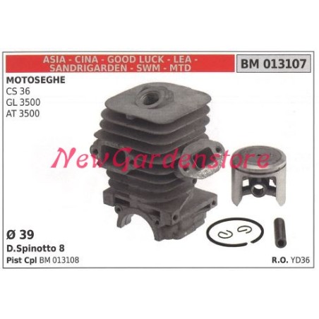 Piston cylinder segments CINA chainsaw engine CS 36 GL 3500 AT 3500 013107 | Newgardenstore.eu