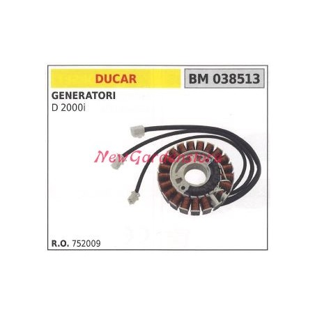 Alternatore DUCAR per generatore D 2000i 038513 752009 | Newgardenstore.eu