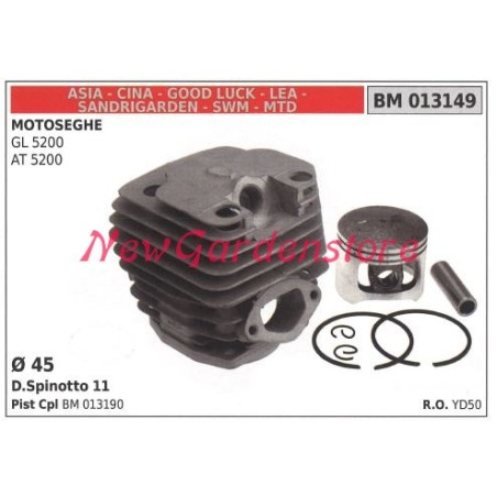 Piston cylinder segments CINA chainsaw engine GL 5200 AT 5200 013149 | Newgardenstore.eu