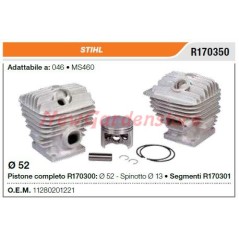 Cilindro de pistón de segmento compatible con motosierra STIHL 046 MS460 R170350