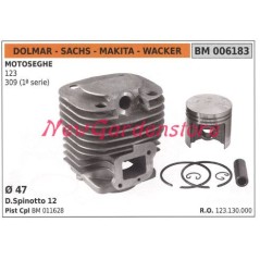 Cilindro pistone segmenti DOLMAR motore motosega 123 309  006183