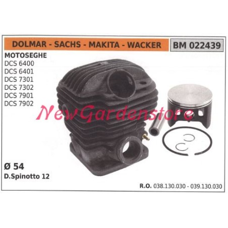 Piston cylinder segments DOLMAR chainsaw engine DCS 6400 6401 7301 022439 | Newgardenstore.eu