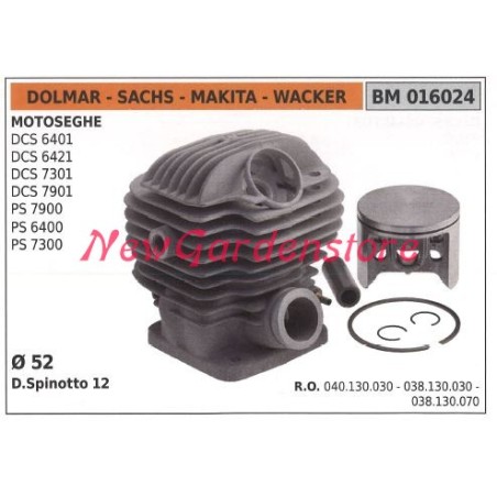 Segment piston cylinder DOLMAR chain saw motor DCS 6401 6421 7301 016024 | Newgardenstore.eu