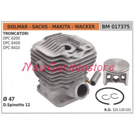 Cilindro pistone segmenti DOLMAR motore troncatore DPC 6200 6400 6410 017375 | Newgardenstore.eu