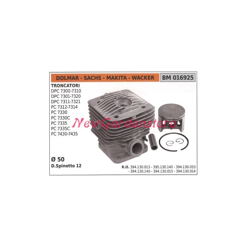 Segmentos de cilindro de pistón motor de tronzadora DOLMAR DPC 7300 7310 7301 016925