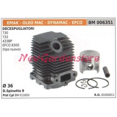 Cylindre à segments de piston EFCO OLEOMAC Moteur de débroussailleuse EFCO OLEOMAC 730 733 433BP