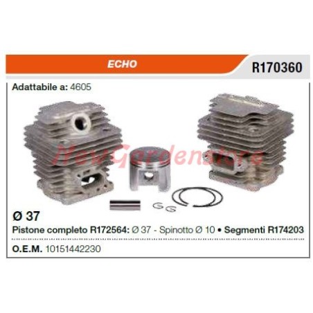 ECHO chainsaw 4605 R170360 piston cylinder segments | Newgardenstore.eu