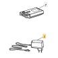 Chargeur de batterie pour taillehaie modèles SHT5224A ORIGINAL STIGA 118801644/0