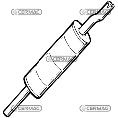 silenziatore per MF 595-698 COMPATIBILE - 11896 | Newgardenstore.eu