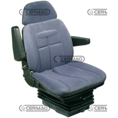 SEDILE PER TRATTORI CABINATI E NON CABINATI CON MOLLEGGIO MECCANICO SC95 (OMOLOGATO) - STOFFA COMPATIBILE - 62733 | Newgarden...