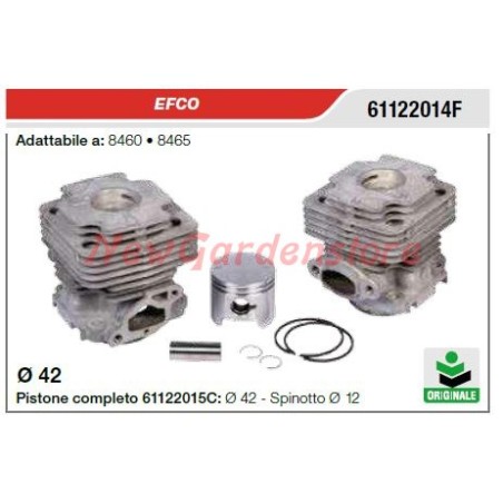 Cilindro pistone segmenti EFCO motosega 8460 8465 61122014F | Newgardenstore.eu