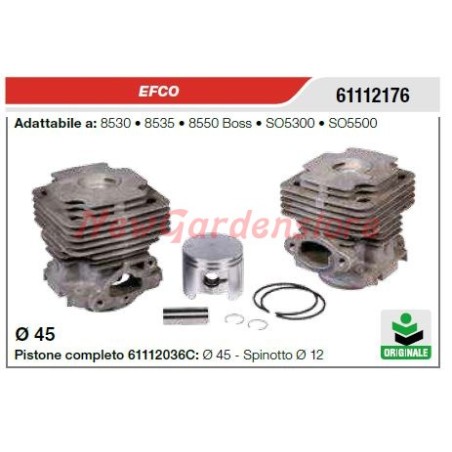 Cylindre à piston EFCO pour tronçonneuse EFCO 8530 8535 8550 BOSS 61112176 | Newgardenstore.eu