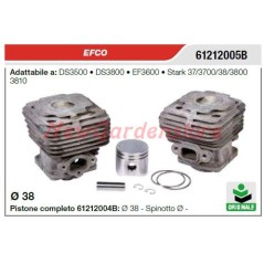 Segmento cilindro pistón Motosierra EFCO DS3500 3800 EF3600 61212005B