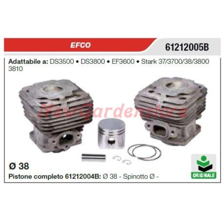Segments de piston de cylindre EFCO tronçonneuse DS3500 3800 EF3600 61212005B | Newgardenstore.eu