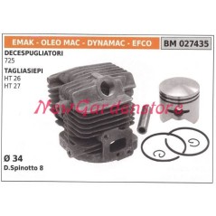 Piston cylinder segments EMAK brushcutter engine 725 027435