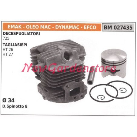 Piston cylinder segments EMAK brushcutter engine 725 027435 | Newgardenstore.eu