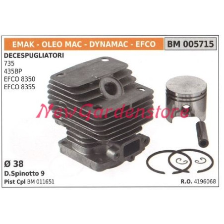 Piston cylinder segments EMAK brushcutter 735 435BP engine 005715 | Newgardenstore.eu