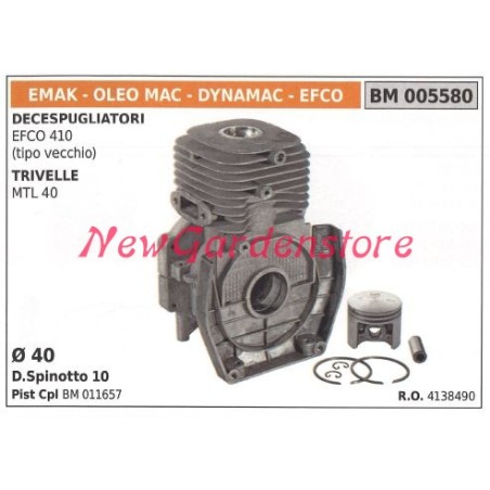 Kolben-Zylinder-Segmente EMAK Freischneider Motor EFCO 410 005580 | Newgardenstore.eu