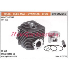 Cilindro pistone segmenti EMAK motore motosega OM 261 002549