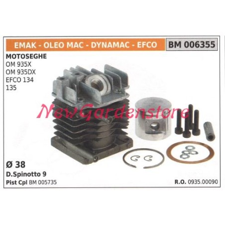 Piston cylinder segments EMAK chainsaw OM 935X 935DX EFCO engine 134 135 006355 | Newgardenstore.eu