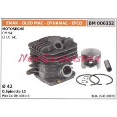 Cilindro pistone segmenti EMAK motore motosega OM 941 EFCO 141 006352