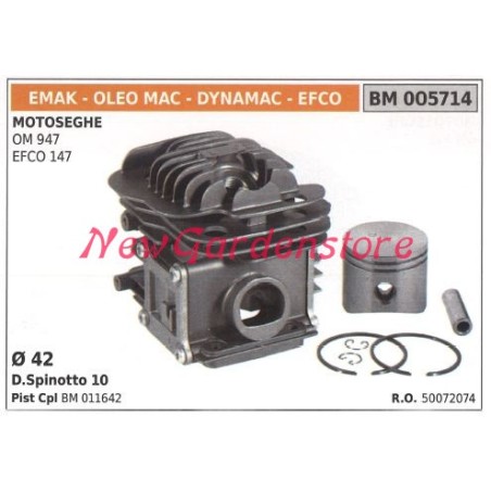 Segmentierter Kolbenzylinder EMAK OM 947 Kettensägenmotor EFCO 147 005714 | Newgardenstore.eu