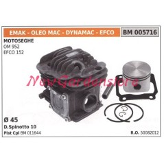 Cilindro pistone segmenti EMAK motore motosega OM 952 EFCO 152 005716