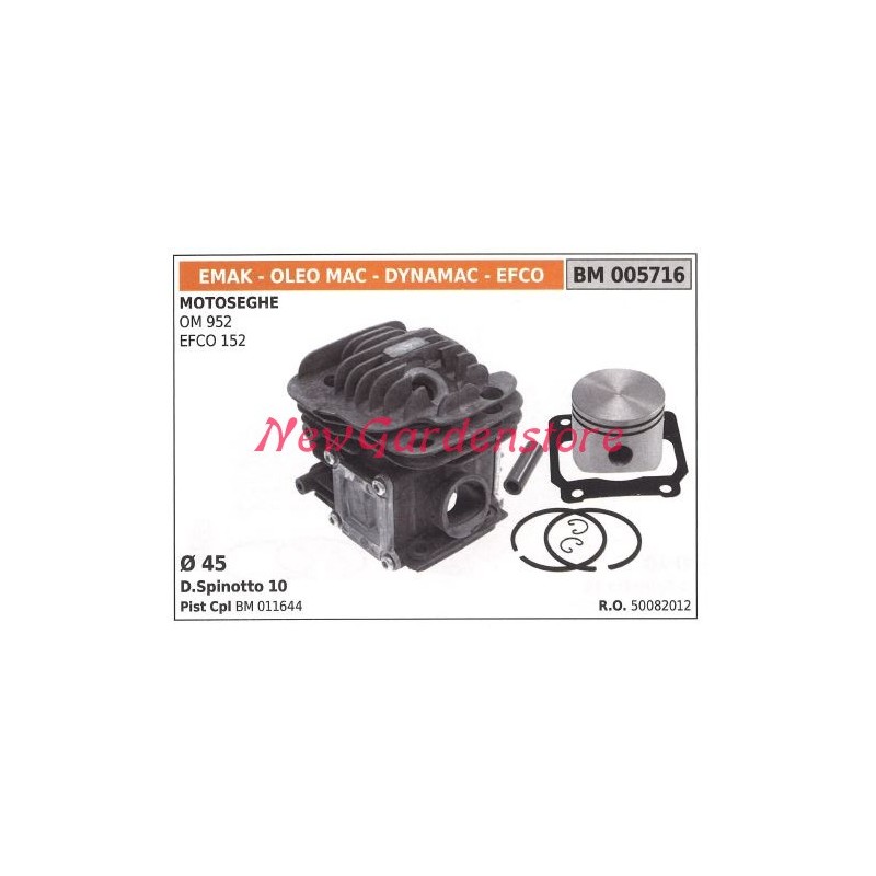 Piston cylinder segments EMAK chainsaw engine OM 952 EFCO 152 005716