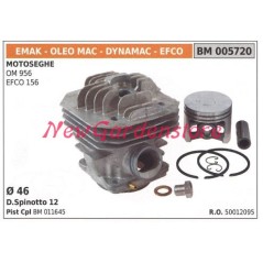 Cilindro pistone segmenti EMAK motore motosega OM 956 EFCO 156 005720 | Newgardenstore.eu