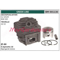 Cilindro pistone segmenti GREEN LINE motore decespugliatore GL 52S/W ECO 001130