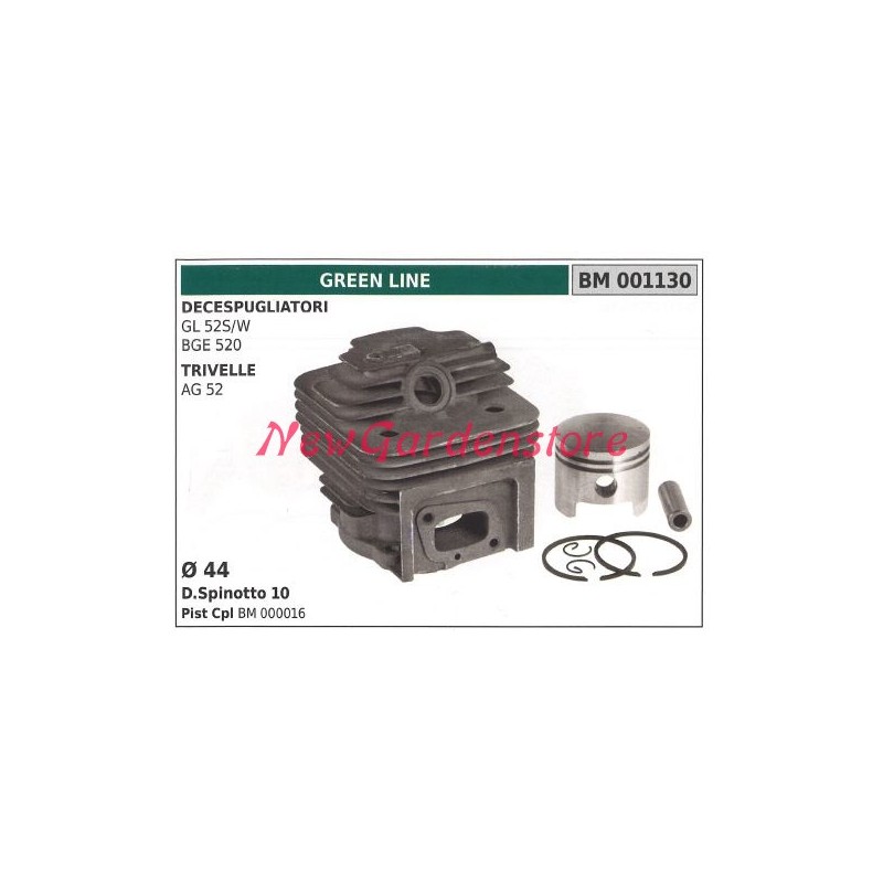 Kolben-Zylinder-Segmente GREEN LINE Freischneider GL 52S/W ECO Motor 001130