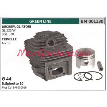 Segments de cylindre à pistons GREEN LINE débroussailleuse GL 52S/W ECO moteur 001130 | Newgardenstore.eu