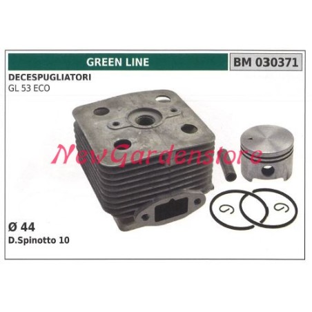 Cilindro pistone segmenti GREEN LINE motore decespugliatore GL 53 ECO 030371 | Newgardenstore.eu