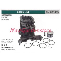 Cilindro pistone segmenti GREEN LINE motore soffiatore EBV 245 4 TEMPI 023065