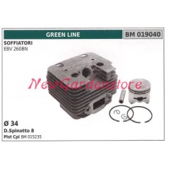 Cilindro pistone segmenti GREEN LINE motore soffiatore EBV 260BN 019040 | Newgardenstore.eu