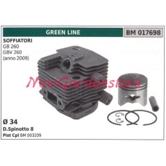 Segments de cylindre à piston GREEN LINE moteur souffleur GB 260 GBV 260 017698 | Newgardenstore.eu