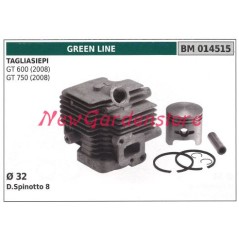 Cilindro pistone segmenti GREEN LINE motore tagliasiepe GT 600 750 014515