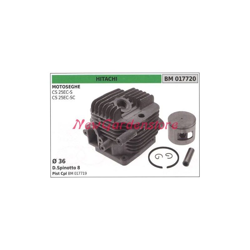 Cilindro pistone segmenti HITACHI motore motosega CS 25EC-S 017720