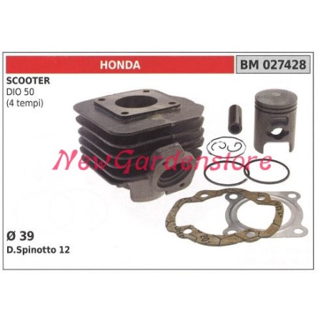 Cilindro pistone segmenti HONDA motore scooter DIO 50 4 TEMPI 027428 | Newgardenstore.eu