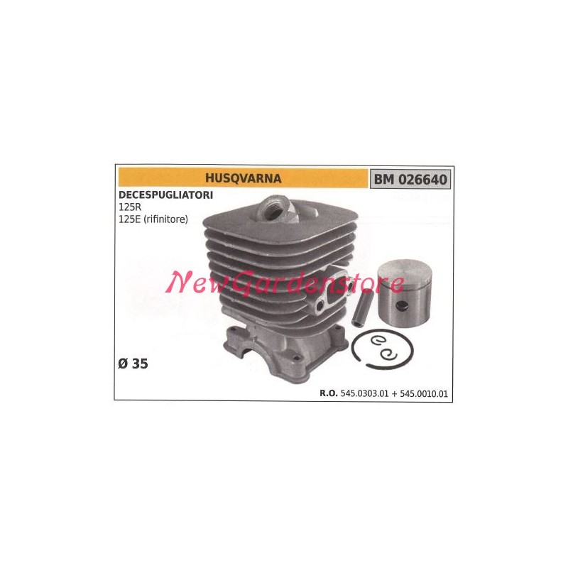 Kolbenring-Zylindersegmente HUSQVARNA 125R 125E Freischneider-Motor 026640