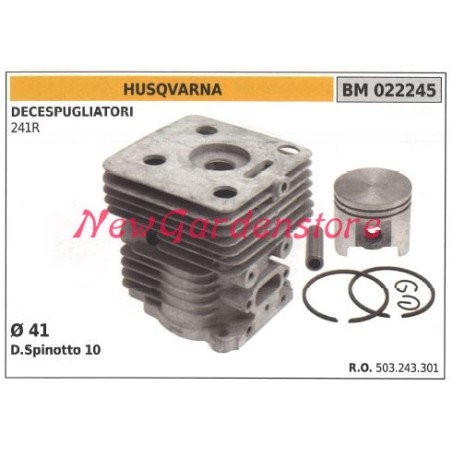 Segments de piston cylindrique HUSQVARNA moteur à combustion 241R 022245 | Newgardenstore.eu