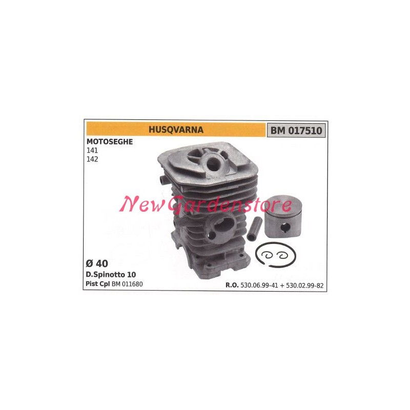 Cylinder piston rings HUSQVARNA chainsaw engine 141 142 017510