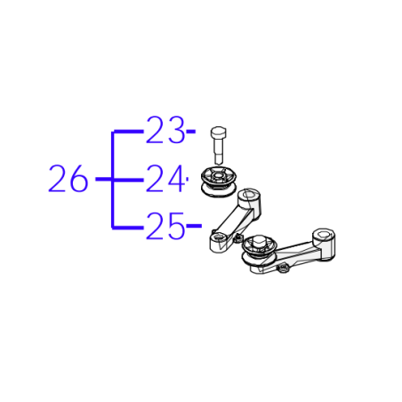 Gruppo Albero Paraurti Ambrogio 4.0: 042Z17000B | Newgardenstore.eu