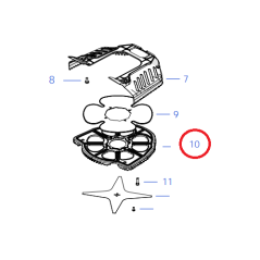 Protège-lame intérieur Ambrogio L29 : L29Z01800A_R, L29Z01800A | Newgardenstore.eu