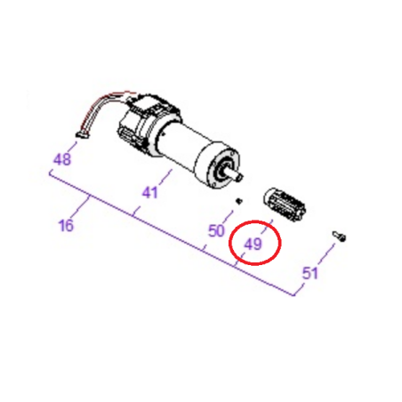 Motor Rueda Ambrogio 4.0 Hexágono: 042Z18100A | Newgardenstore.eu