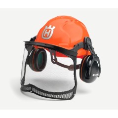 HUSQVARNA Classic Forsthelm mit Netzvisier und Gehörschutz