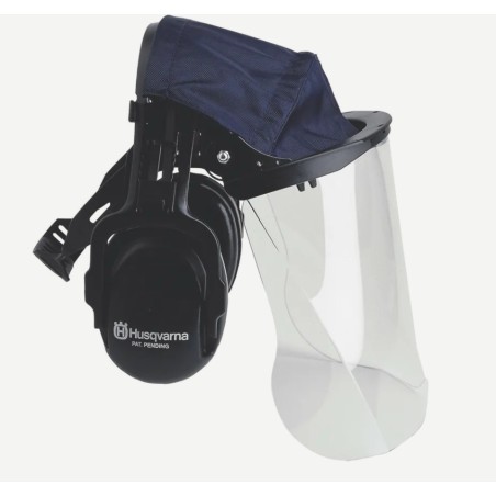 HUSQVARNA Schutzkopfhörer mit Plexiglasvisier und Oberschale
